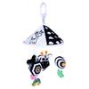Black & White Newborn Stroller Toy Car: Hanging Wind Chime & Crib Mobile for Early Education
