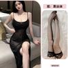 teasing long dress transparent suspender nightdress erotic underwear passion pure desire mesh dress one-piece temptation suit