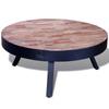 Day and Night - Day and Night Round Coffee Table In Recycled Teak Wood