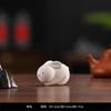 Small Rabbit Tea Pet Ornament White Porcelain Cute Mini Tea Spoon Holder Tea Set Accessory