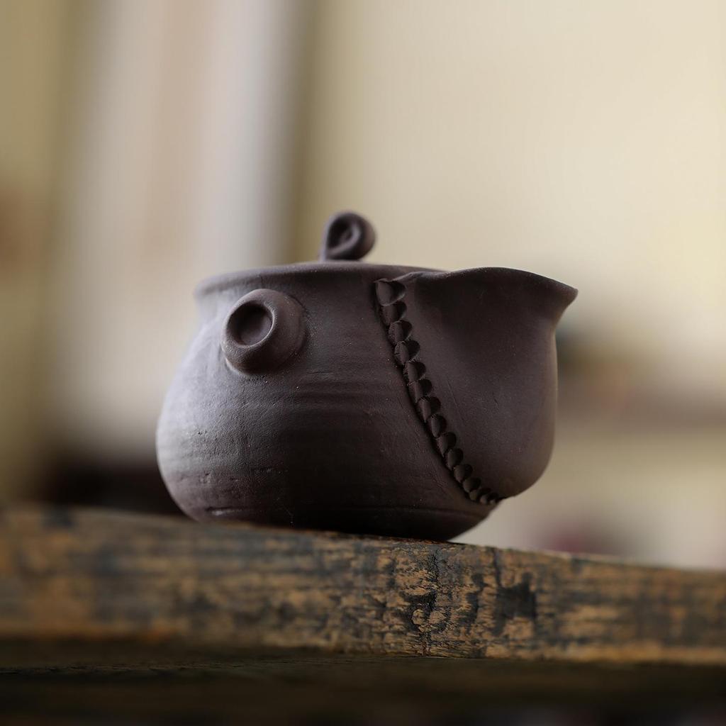 Purple Clay Treasure Bottle: Handmade Retro Ceramic Teapot for High-Grade Kung Fu Tea Tasting