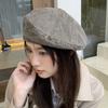 Retro Cowboy Beret Women's Spring and Autumn Ins Wind Old Washed Painter Hat Big Head Circumference Showing Face Small Bud Hat