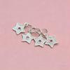 Exquisite S925 Sterling Silver Star Pendant Bead for DIY Jewelry and Handwoven Accessories