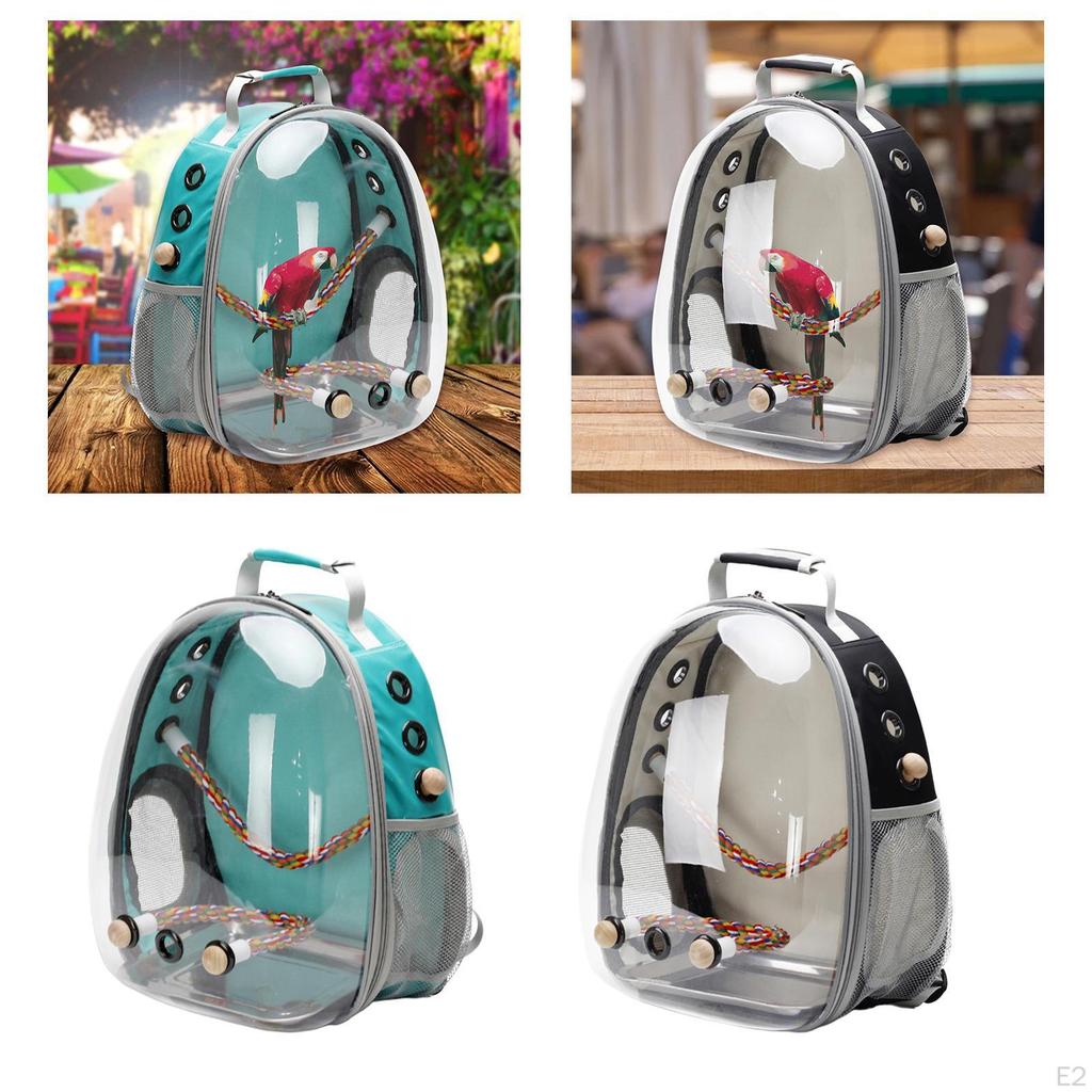 Backpack And Standing Perch for Cockatiels Finches