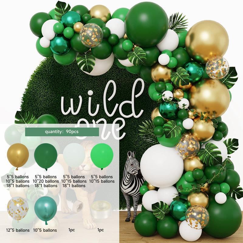 Balloon Set Black Gold New Year Arrangement Balloon Chain Birthday Party Wedding Decoration Arch Latex Material