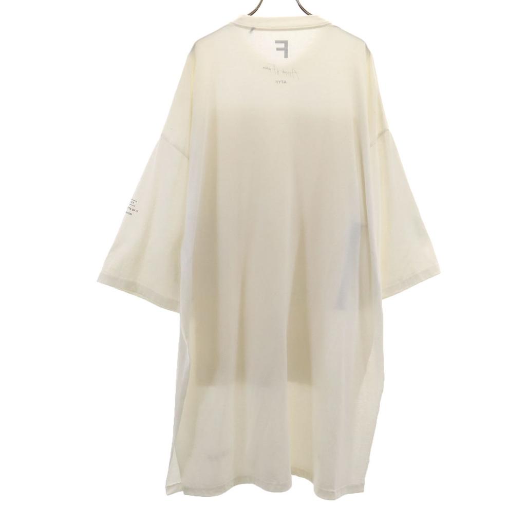 AFYF Short sleeve Slit Big T-shirt F white Men's Used
