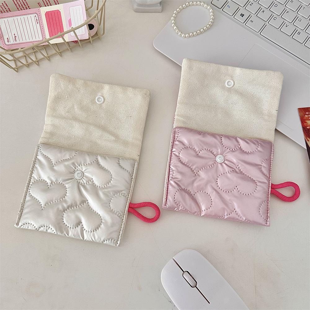 Silver Lingge Bow Pattern Coin Purses Small Sanitary Napkin Coin Wallet Lady Girls Earphone Coin Key Money Storage Bag Pouch