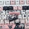 Quality 132key PBT Keycaps Featuring Charm Cats Designs Keycaps for 61 87 96 98 104 108 Mechanical Keyboards Keycap