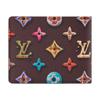 Louis Vuitton Carteira Masculina de Lona Revestida com Monogramas Finos Donuts Cor Chocolate M28283