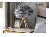 Nordic Gold Adjustable Feather Table Lamp - Stylish Bedside Decoration.