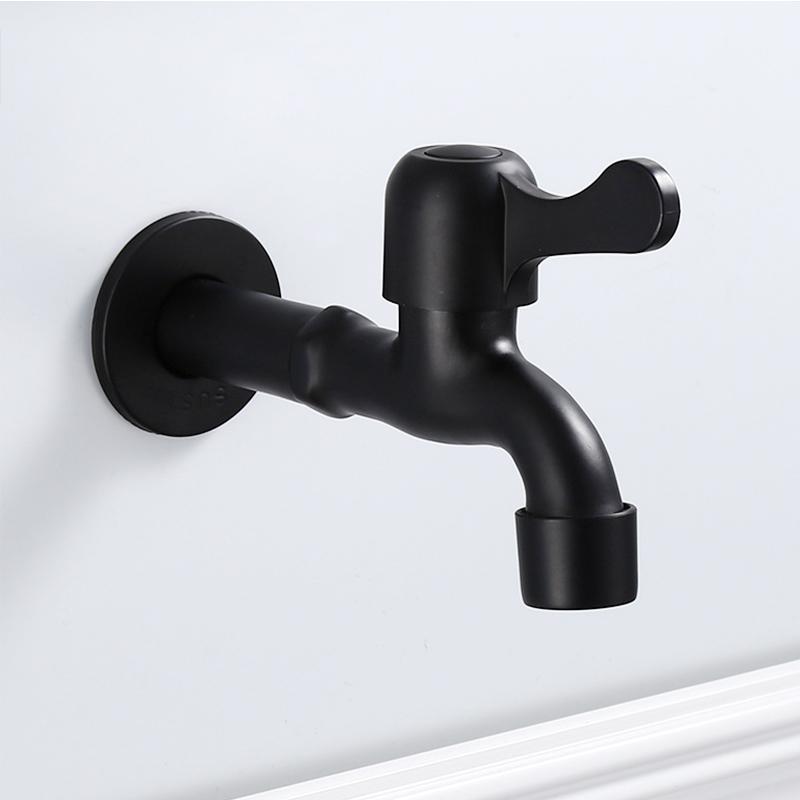 304 Stainless Steel Black And White Washing Machine Faucet Outdoor Garden Washing Machine Mop Tap