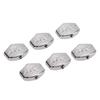 6Pcs Guitar Tuning Peg Tuners Button Machine Head Replacement Buttons Knob Metal Carved Big Square