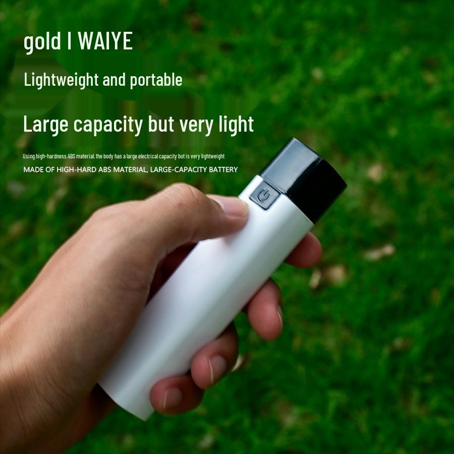 USB Rechargeable Portable LED Flashlight with Power Bank Feature