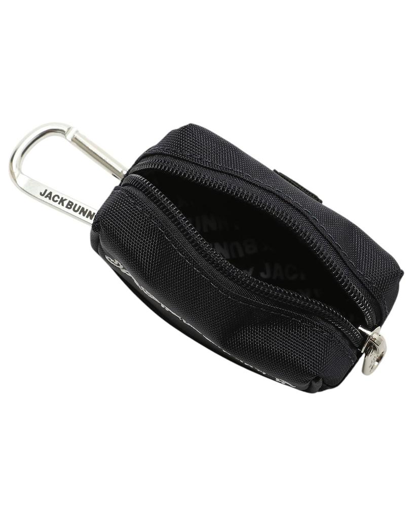 Jack Bunny Golf Ball Case [Logo Zipper Series] (with carabiner, holds two balls) - Navy, Size 120 (FR) - 262-5984708