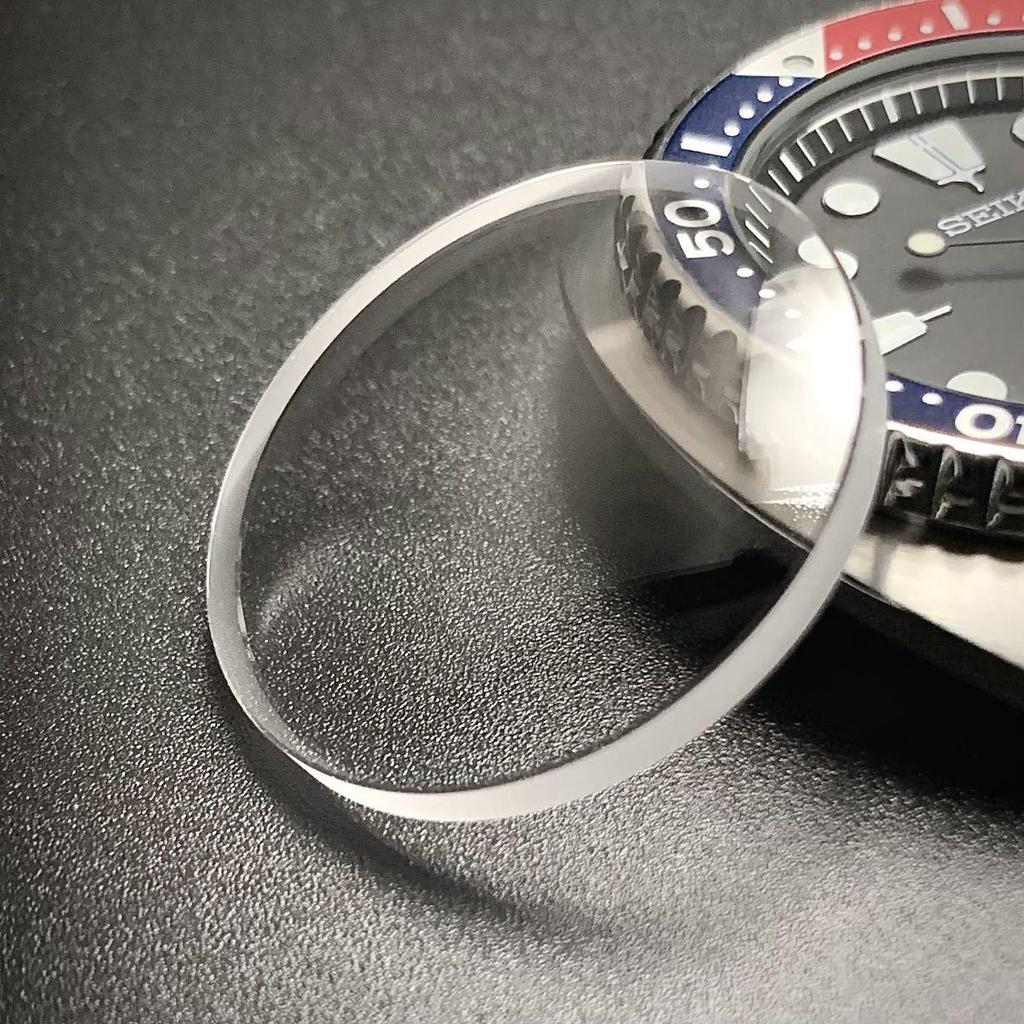 Used Crystal for SEIKO Turtle Samurai 1st/2nd Diver etc. 32x6.0x2.8 Sapphire Crystal Double Dome NoAR AfteRMarket Part Seiko MOD Parts