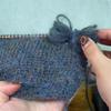 Blue Tear Spray Mohair Yarn: Gold-Thread Starry Sky Series for Chunky Knit Scarves