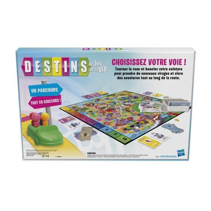 Destinées Le Jeu De La Vie, Jeu De Plateau Pour La Famille, 2 À 4 Joueurs, Pour Enfants, Dès 8 Ans, Avec Pions Colorés, Hasbro Gaming