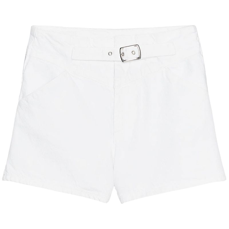 Zaprha 2025 New Arrival Fashion Sexy Front Strap Decoration Mid Waist Denim Shorts Women's Outer 6147103