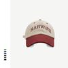 Street couple hat spring and summer face small baseball cap women's fashion contrasting color letter embroidery baseball cap men