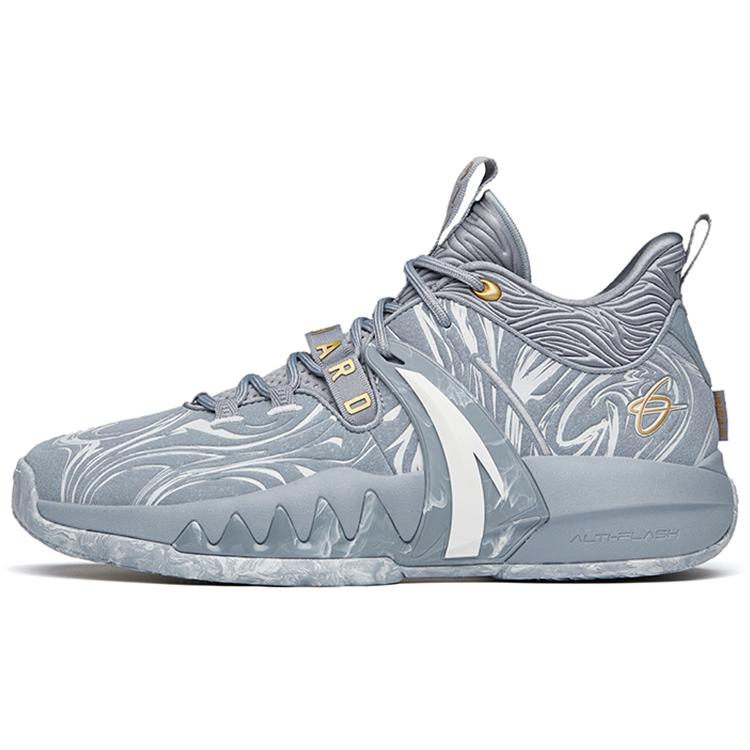 

New Anta GH2 Cushioned Slip Resistant Support Low Top Basketball Shoes Men s Gray 112141105-3 42