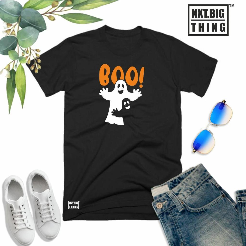 Boo T Shirt Ghost Witch Trick or Treat Halloween Scary Xmas Fans Gift Men Top