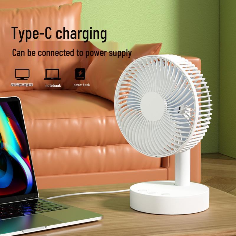 Rechargeable Portable Desktop USB Fan for Dormitory and Office Use