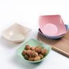 10pcs Heat-resistant Soup Bowl Plastic Snack Dish Multifunctional Square Salad Plate  Restaurant