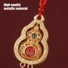Chinese Style Gourd Car Hanging Decoration Rotatable Fu Character Gourd Tassels Car Rearview Mirror Charm Feng Shui Ornament Pendant Accessories