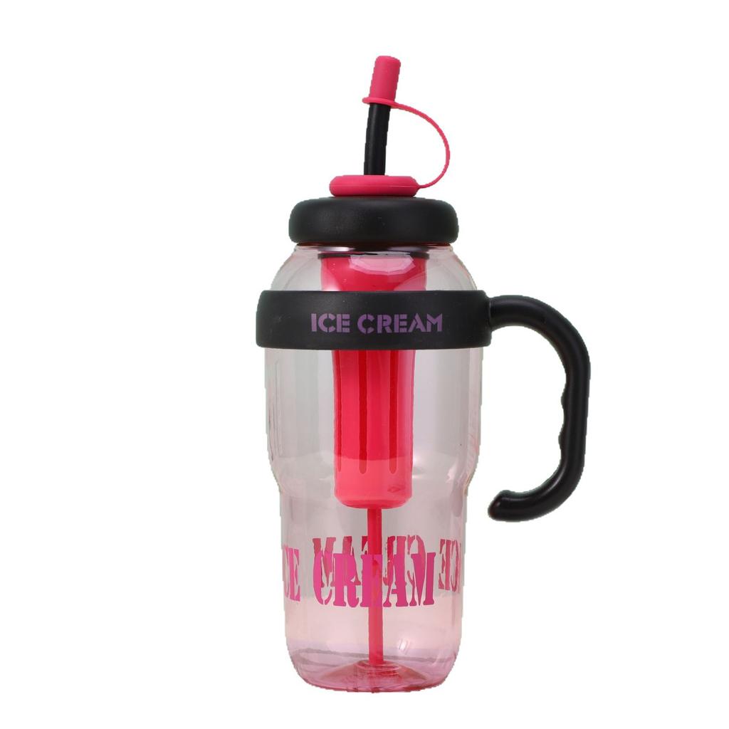 Water bottle Bingba cup large capacity high value girls straw water cup high temperature tea separation plastic cup Bingba straw cup