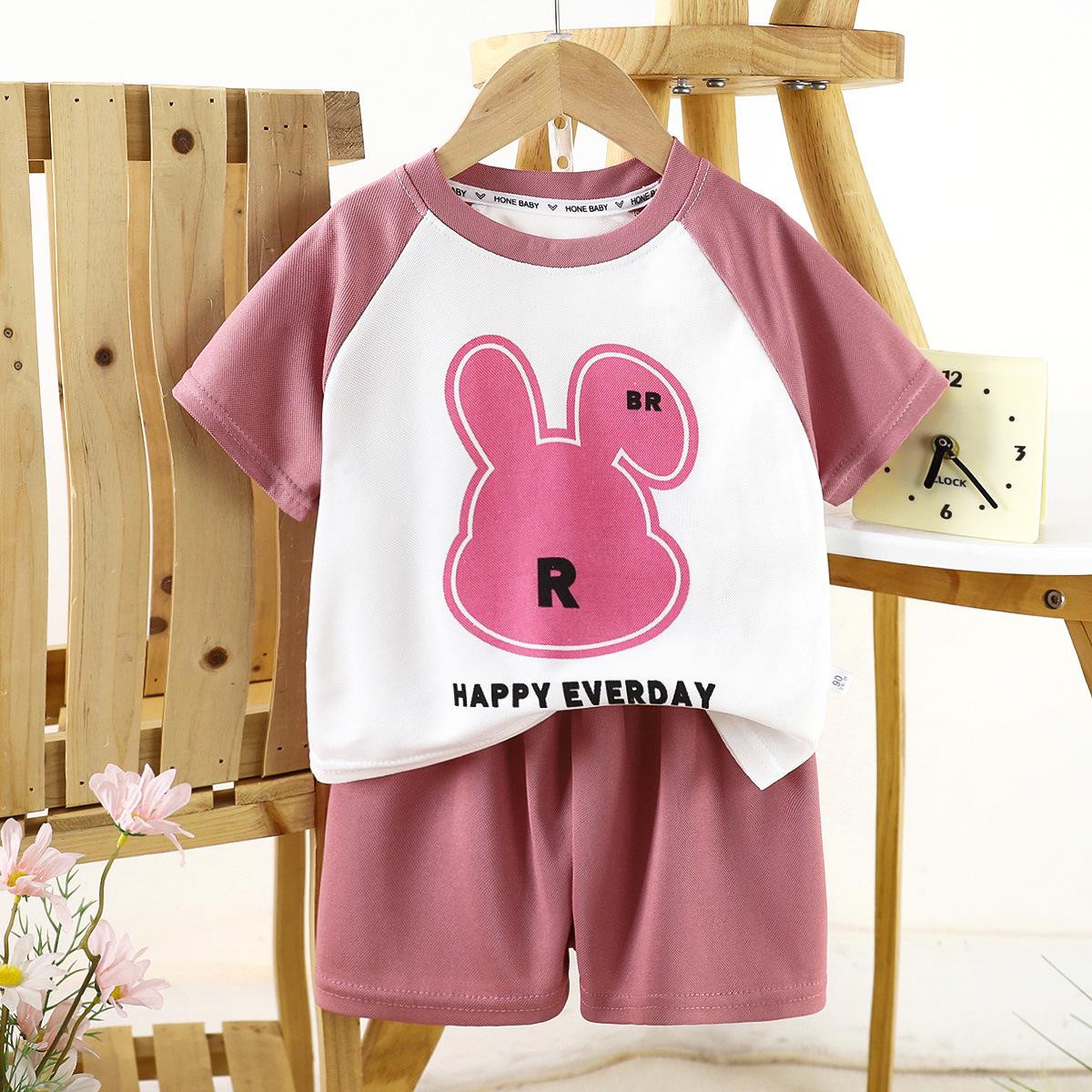 

Children s Summer Casual Set: Short Sleeve Loose Outfit for Boys 80 cm