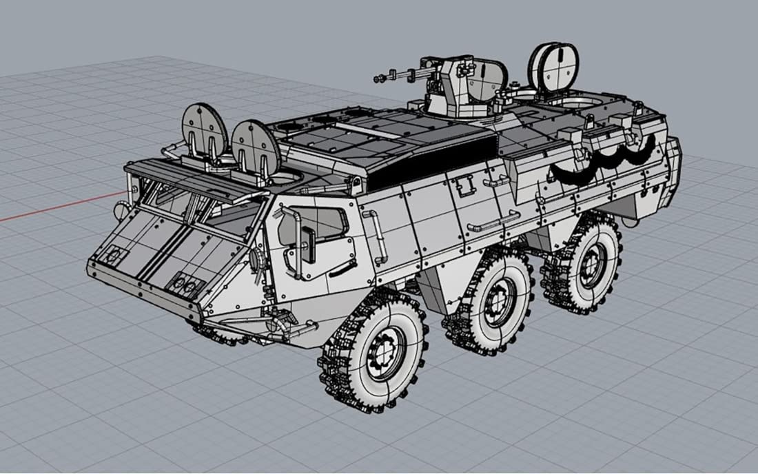 

PLATZ 1/72 Finnish Army Sisu XA-203 AMV Armored Personnel Carrier Plastic Model FIP-9