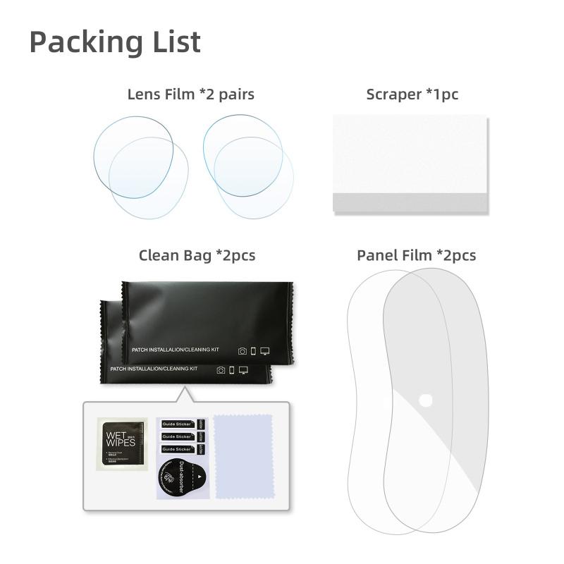 Ochelari VR Lentile Film de protecție rezistent la zgârieturi Film moale pentru ecran Hd compatibil pentru Pico 4