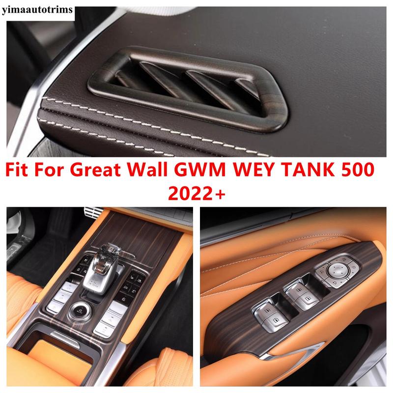 Window Lift Button / Gear Shift Panel / Dashboard Air AC Vent Cover Trim Accessories For Great Wall GWM WEY TANK 500 - 2024