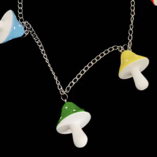 Waist Chain Mushroom Pendant Decoration Men Women Wear-resistant Pants Chain for Daily Wear