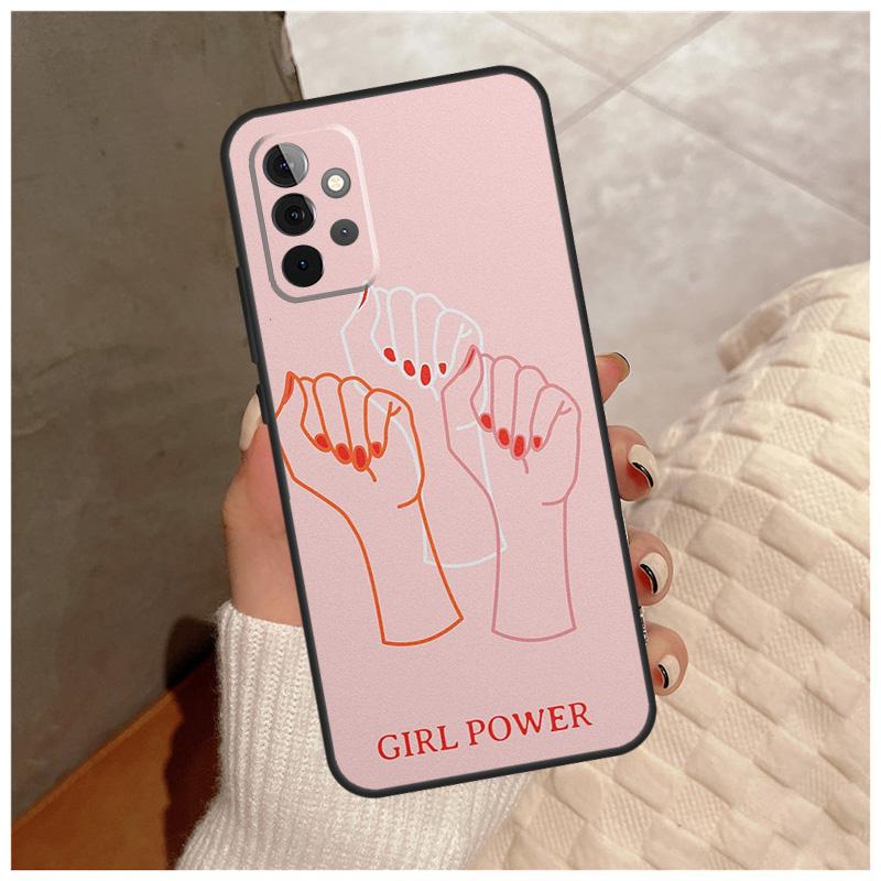 Hand Holding Moon Finger Heart For Samsung Galaxy A36 A56 A16 A26 A06 A52 A53 A33 A13 A34 A54 A14 A15 A35 A55 A22 A32 Case