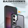For Samsung Galaxy S25+ Case Rotating Magnetic Kickstand Acrylic+TPU Shockproof Phone Cover