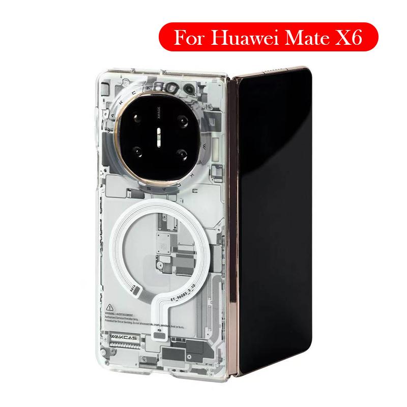 Wakcas Case For Huawei Mate X6 Wireless Charging Back Cover Shell
