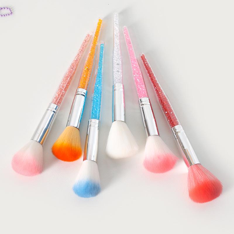 Diamond Long Handle Nail & Blush Brush for Cleaning and Dusting.