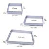 Stainless Steel Adjustable Cake Frame For Even Heat Distribution Rectangular Tiramisus Baking Molds For Home Use