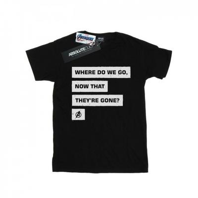 Marvel Mens Avengers Endgame Where Do We Go T-Shirt