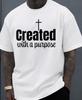 Unisexs Graphic Tshirt White Crew Neck Regular Fit Slight Stretch Fabric With Purpose Print Fashionable And Trendy Wear By Cloth