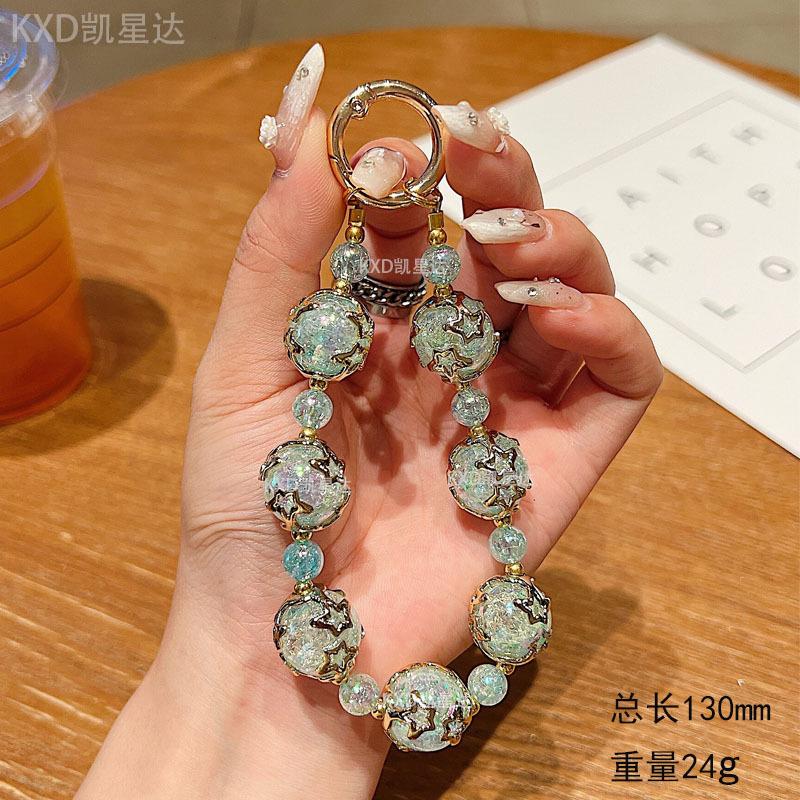 High-End Pearl Beaded Phone Chain Compatible with Apple Phone Case iPhone Huawei Bracelet Wrist Strap Anti-