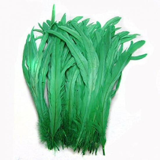 Nature Rooster Coque Tails Feathers Costume Craft Decoration 12-14inch Pack of 25 (black)