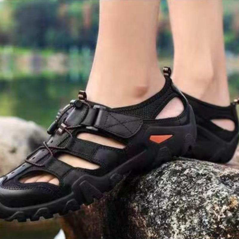 Men's Sandals 2025Summer Hollow Out Sandals Outdoor Anti Slip Climbing Shoe Casual Trekking Sandalias Beach Wading Shoes for Men