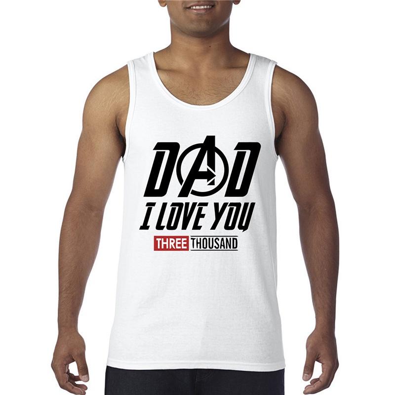 Klassisches Papa Ich Liebe Dich 3000 Vatertag Tony Stark Avengers Ärmelloses T-Shirt