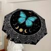 1pc Butterfly Mandala Night Sky Umbrella with Plastic Handle,Suitable for All Seasons Home Travel Outdoor UmbrellaDD358