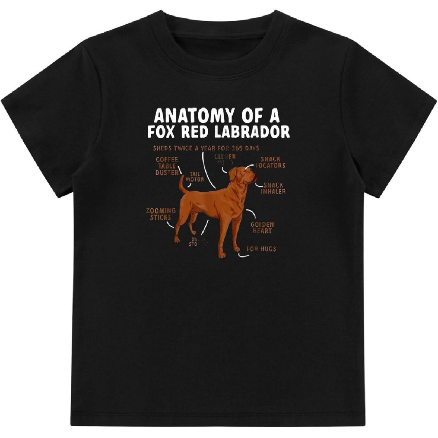 Anatomy of A Fox Red Labrador Retriever Foxred Lab T-Shirt XXXXXL разноцветный