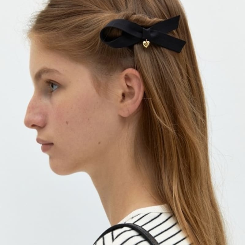 

DEPOUND ribbon pin SET - black satin black satin