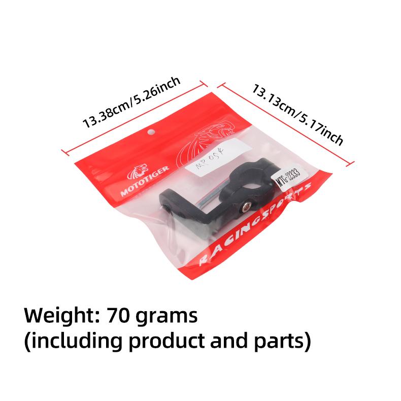 1/2pcs 3-Hole Motorcycle Handlebar Extension Bracket Universal for Truck ATV UTV Motorcycle LED Work Light Pole Installation