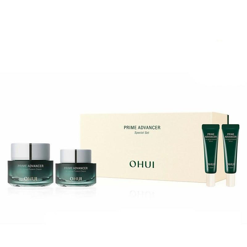 O HUI Prime Advancer De-aging Protein Cream Set (4 Items) / Anti-Aging, Moisturizing, Korean Cosmetics, Kbeauty